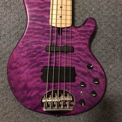 Lakland Skyline Deluxe 55-02 2019 Translucent Purple image 2