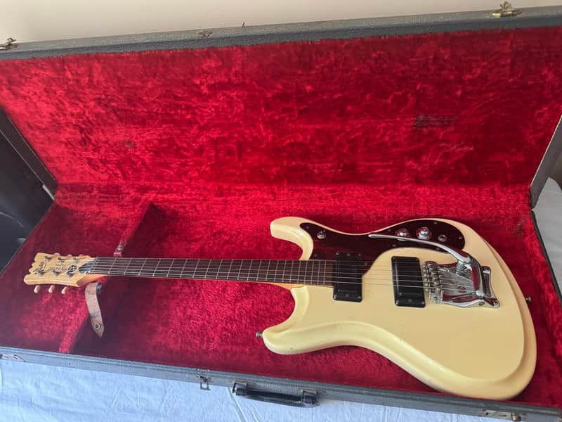 1966 Mosrite of California “The Ventures” Mark V – Vintage White with Original Case image 1