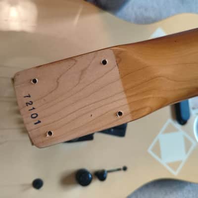 High End Vintage Fernandes TEJ-85 Telecaster Type Guitar MIJ Japan Lawsuit Era - Olympic White, Natural Relic image 24