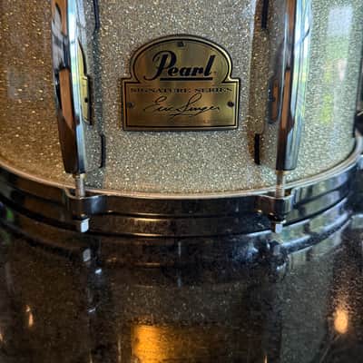 Pearl Eric Singer Signature Snare Drum - Silver Sparkle image 1
