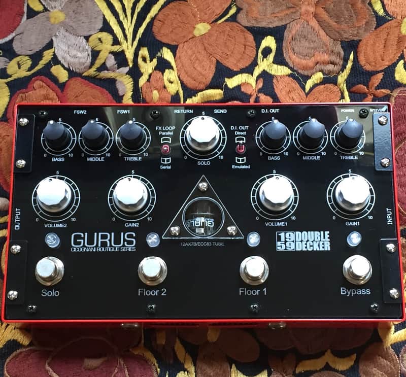 Gurus Amp 1959 Double Decker プレキシ Gurus 1959 Double Decker Dual Preamp Pedal | Reverb