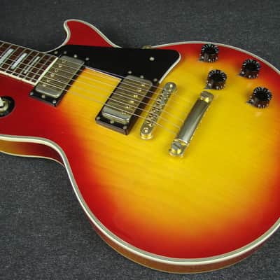 Vintage 1970s Penco "Lawsuit Era" Les Paul Custom Electric Guitar W/Case image 4