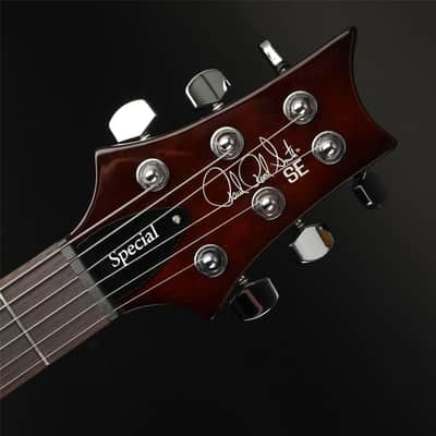 PRS SE Special Semi-Hollow in Orange Tiger Smokeburst with Gig Bag #H027476 image 7