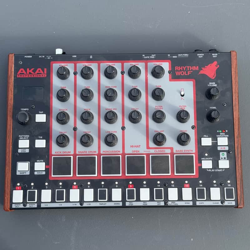 Akai Rhythm Wolf Analog Drum Machine and Bass Synthesizer | Reverb
