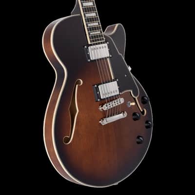 D'Angelico Premier SS Brown Burst Electric Guitar image 7
