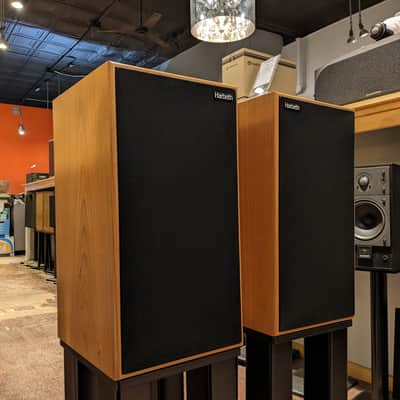Harbeth Compact C7ES-3 XD Loudspeakers w/ Boxes & Manuals - Cherry Finish - Beautiful Condition image 2