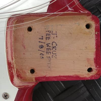 Fender Stratocaster1956-57/ NAMM 2000 Dakota Red over White image 5