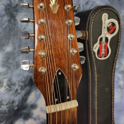 Vintage 1988 Epiphone Presentation 12 String Acoustic Guitar Model PR-715-12 Pro Setup New Strings Original Soft Shell Case image 7