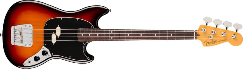 FENDER - American Professional Classic Mustang Bass Rosewood Fingerboard 3-Color Sunburst - 0198650300 image 1