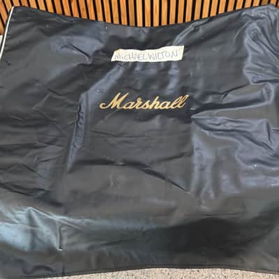 Michael "Whip" Wilton's Marshall 1960-Series 4x12 Cabinet Cover – Vintage Marshall Black Vinyl Cover – Queensrÿche Provenance image 2