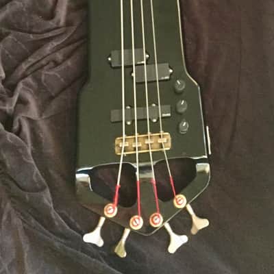 Modulus "Flight 4-SP" headless 4 string bass + custom HSC - extremely rare, 1983, black image 7