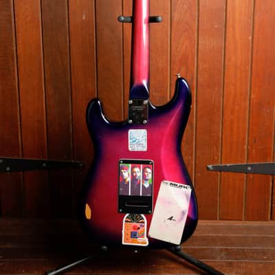 Fernandes FST-65 Purple Sparkle Burst Electric Guitar 1980s MIJ Pre-Owned image 12