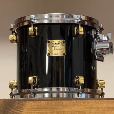 1990's Yamaha Maple Custom 10/12/13/16/22 Black Lacquer Drum Kit image 18