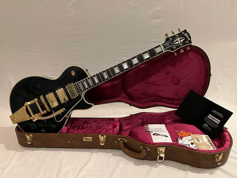 Gibson Les Paul Custom 57 Reissue with Bigsby 2005 -2010 - Black image 1