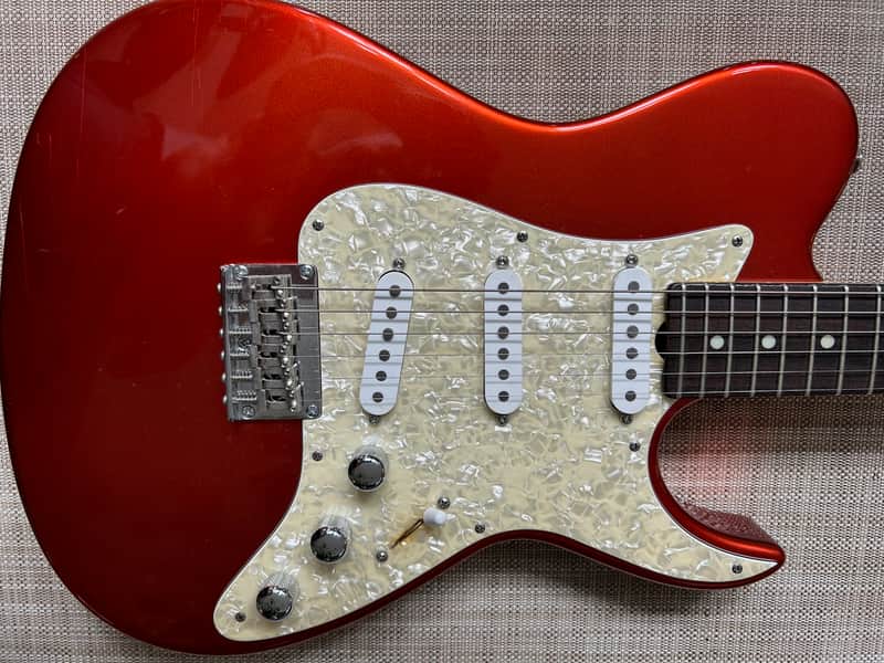 Grosh Guitars Custom T Pickup Configuration S-S-S, Late 90's, early 80's - candy apple rust image 1