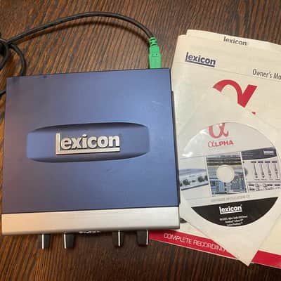 Lexicon Alpha USB Audio Interface 2010s - Blue image 1