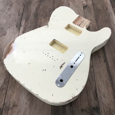 FRANCHIN Mars guitar body Relic Aged Vintage White 100% Nitro Lacquer Cracks TV Jones Pickups Alder T-Style Made in Italy - Stock piece #22920526 image 7