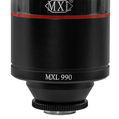 MXL 990 Condenser Microphone for Podcasting, Singing, Home Studio Recording, Gaming & Streaming | Red LED Lights | XLR | Large Diaphragm (Blaze) image 2