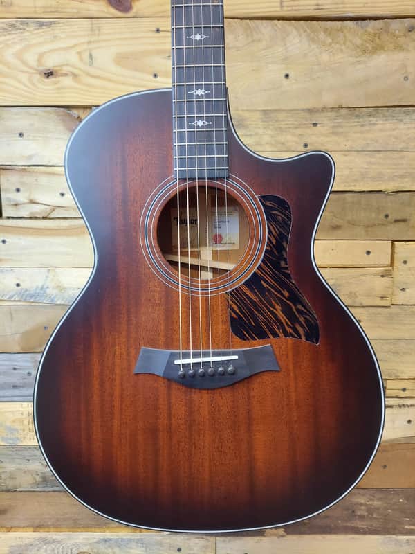 Taylor 324ce Grand Auditorium Mahogany Shaded Edgeburst ES2 2024 - Mahogany Shaded Edgeburst image 1