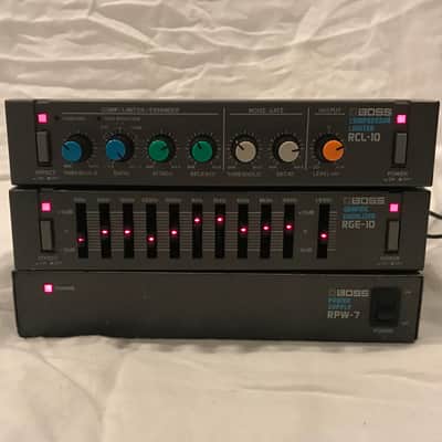 Boss Micro Rack x3: RPW-7 Power Supply, RGE-10 Graphic EQ, RCL-10 Compressor Limiter image 3