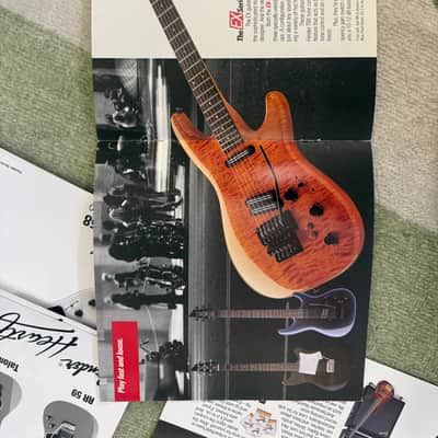 1990 Fender Heartfield EX-2 Made in Japan – Figured Maple Top, Rare Gray Case, Paperwork & Extras image 25