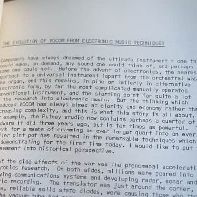 Rare - set of 2 reference books - EMS Vocom & Musys documentation by Peter Zinovieff & Peter Grogono image 15