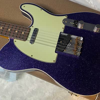 NEW! Fender Custom Shop Flamethrower Telecaster Custom - Journeyman Relic - Modern Specs - Texas Special Pick-Ups - AAAA Flamed Neck - Purple Sparkle - Authorized Dealer - 7.6lbs - G06941 image 8