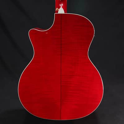 Taylor 614ce Grand Auditorium Cutaway Electric with Case LIMITED Red USED 114 image 10