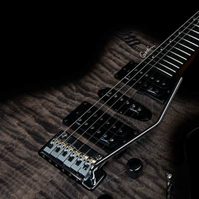 Godin 025503 xtSA - Synth Access - 3 Voice  Trans Black Flame - Electric Guitar Made In Canada image 7