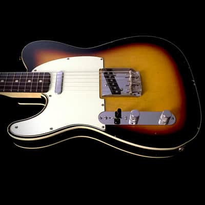 LEFTY! TL62 Vintage Custom Relic USA Double Bound Aged Sunburst Left Tele Guitar Kuwabara 7.7 lb HSC image 23