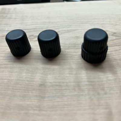 EMG knobs (2 singles and a stacked set) 80s/90s - black matte image 2