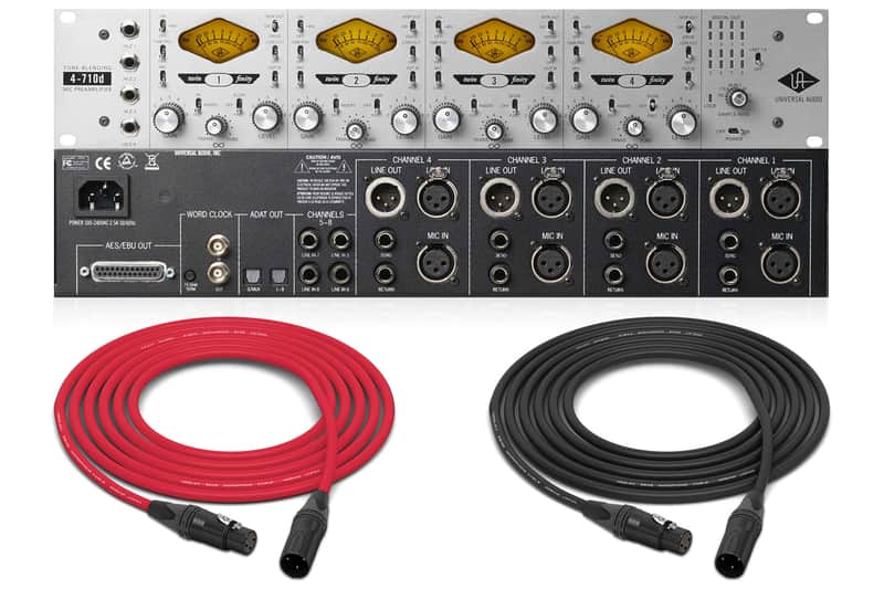 Universal Audio 4-710d | 4 Channel Mic Pre + A/D Converter | Pro Audio LA image 1