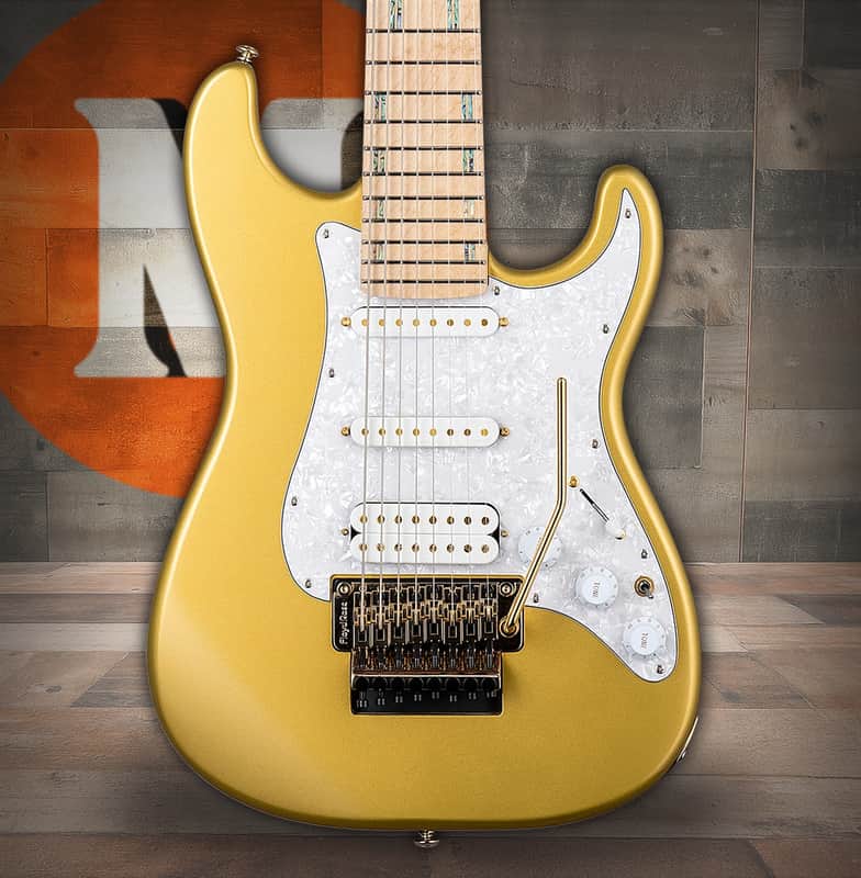 ESP LTD Javier Reyes JRV-8 - Metallic Gold (LJRV8MGO) image 1