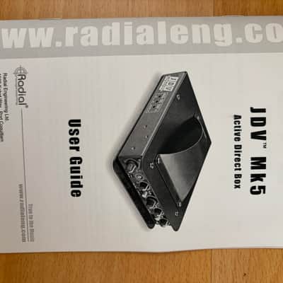 Radial JDV MK5 2 Channel Super Direct Box 2010s - Black image 6