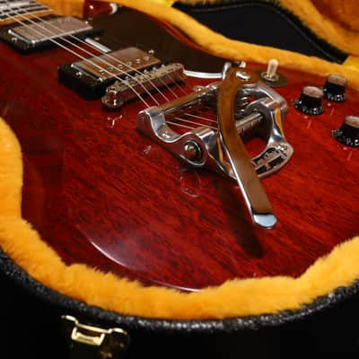 Gibson Custom 1961 Les Paul SG Standard Reissue Electric Guitar with Bigsby - Cherry Red, VOS 701 image 15