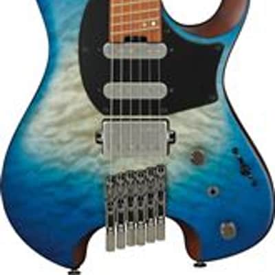 Ibanez QX54QM Quest Electric Guitar with Gig Bag Blue Sphere Burst Flat image 1