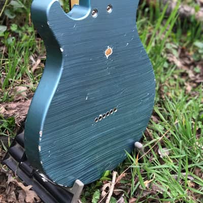Jason Z. Schroeder Chopper TL 2017 Distressed Ice Blue Metallic image 3