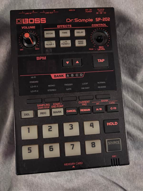 Boss SP-202 Dr. Sample - Black image 1