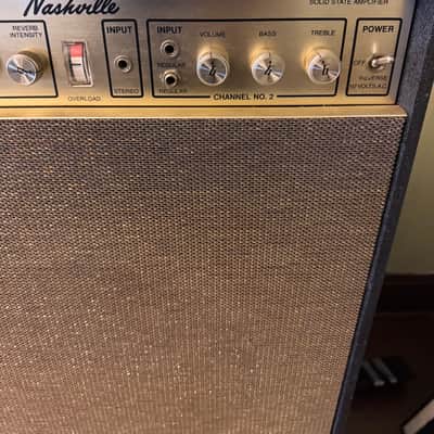 Gretsch 7154 Nashville 1969 Amplifier Combo Baldwin Era - Black Tolex and Brown + Gold Grille image 3