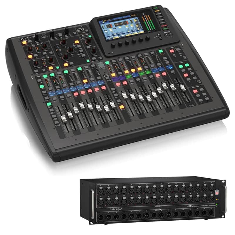 Behringer X32 COMPACT 16 x 8 Digital Mixing Console Bundle with Behringer S32 Digital I/O Stage Box image 1