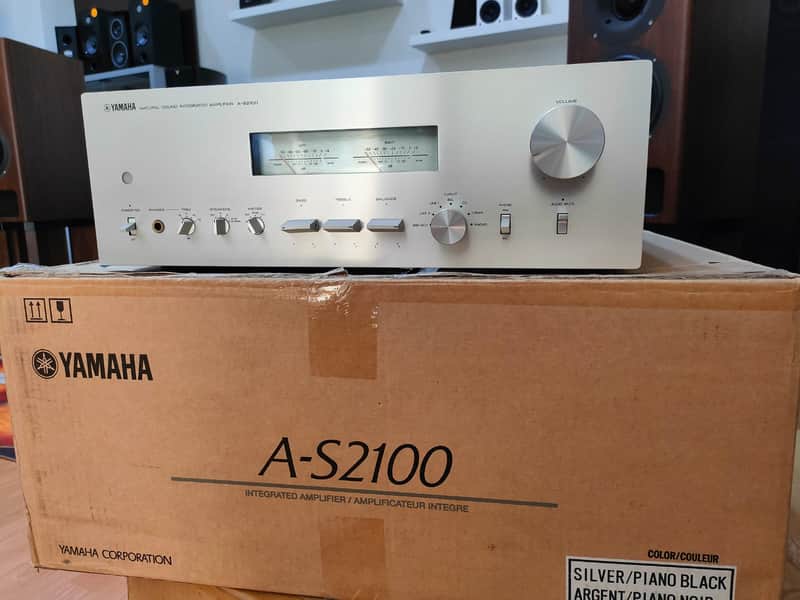 Yamaha A-S2100 AMPLIFICATORE INTEGRATO / PERFETTO PARI AL NUOVO / FULL SET  A-S2100  SILVER image 1