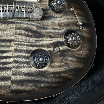 PRS Paul Reed Smith P22 Piezo & Stunning Greyblack Flametop Acoustic Tones image 8
