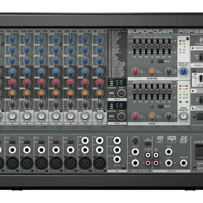 Behringer PMP1680S Europower 10-Channel Powered Mixer (1600 Watts), Open Box (Like New) image 2