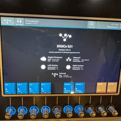 DiGiCo S21 Digital Mixing Console with 60 Channel/24 Aux Software Upgrade image 4