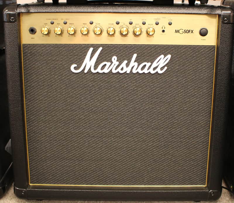 Marshall Gold MG50GFX 50 Watt Guitar Amplifier Combo Black image 1