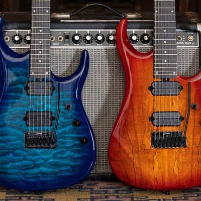 Sterling - JP150 Dimarzio w/ Gig Bag (Store Demo)-Blood Orange Burst image 4