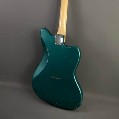 LEFTY! USA Boutique Custom Relic Sherwood Green Metallic Nitro Lacquer Jazzcaster Telemaster Guitar Left 7.2 lb HSC image 13
