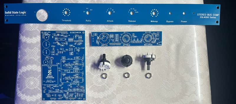 Stereo Bus Compressor PCB Set+Faceplate+Rotary Switch image 1