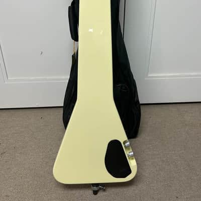 Warwick Rockbass Triumph Lite Electric Upright Bass Guitar - Solid Creme White High Polish image 5