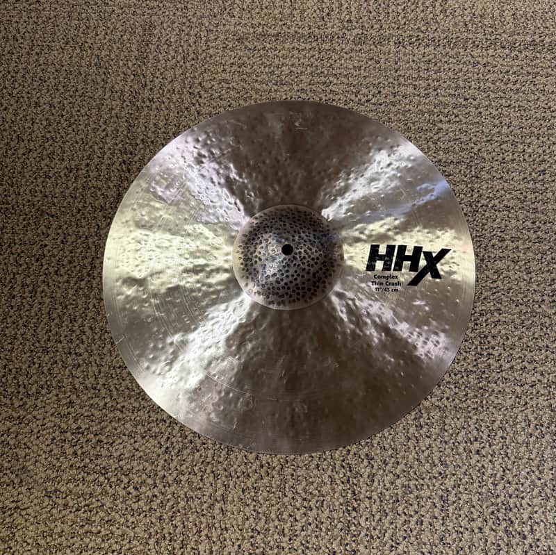 Sabian 17" HHX Complex Thin Crash Cymbal 1121g - Natural image 1